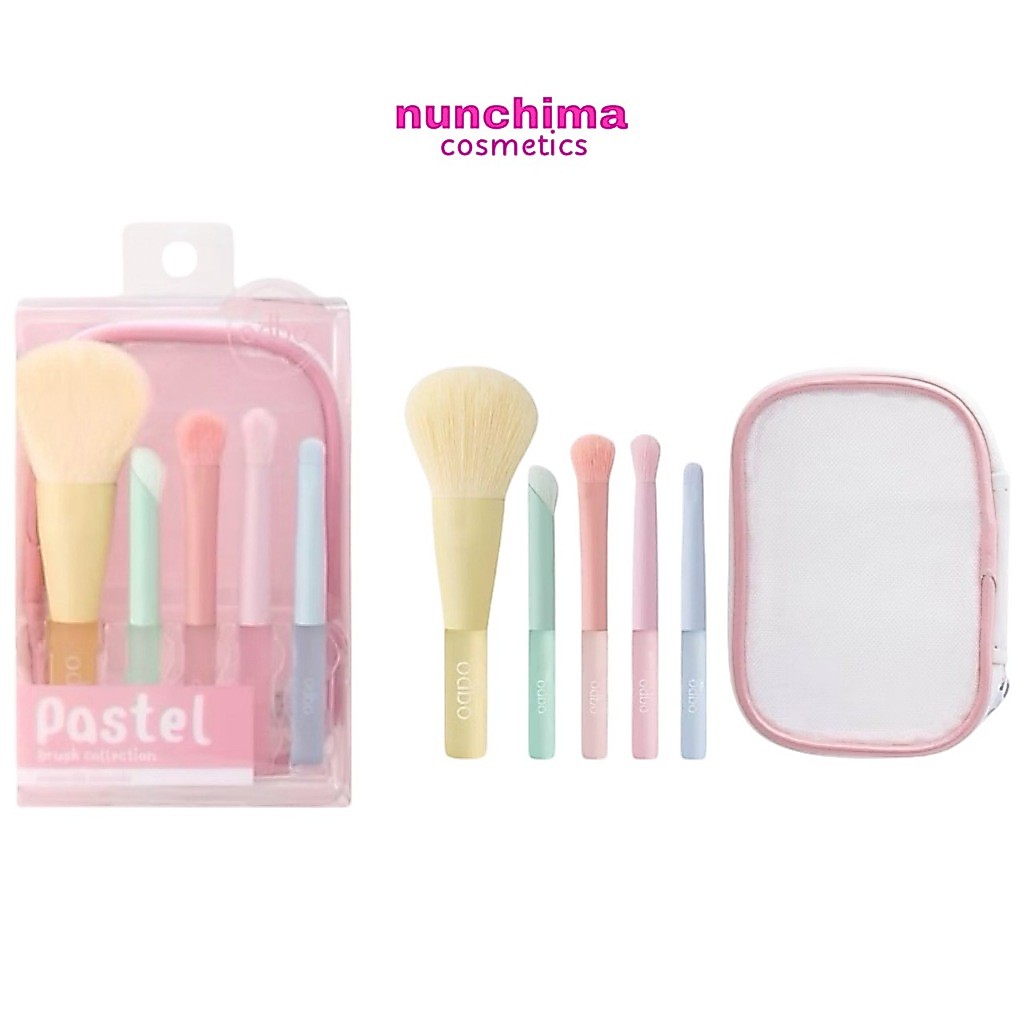 OD8058 ODBO Pastel Brush Collection โอดีบีโอ พาสเทล บรัช คอลเลคชั่น ชุดแปรง 5 ชิ้น