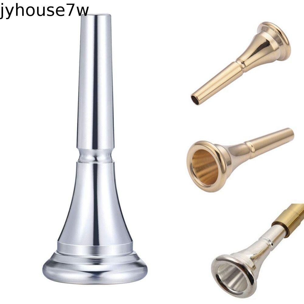 JYHOUSE French Horn Mouthpiece, Gold Silver Professional Horn Mouthpiece,ทนทานเครื่องเล่นเพลงทองเหลืองนักเรียนสําหรับผู้เริ่มต้น