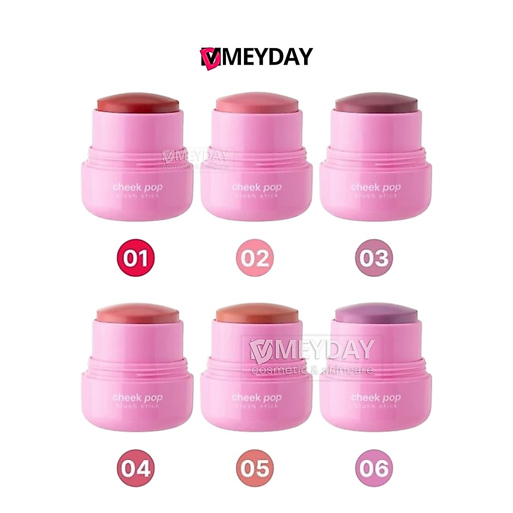 (OD1328) ODBO CHEEK POP BLUSH STICK โอดีบีโอ บลัชสติ๊กแก้มฉ่ำ เม็ดสีสวยชัด เนื้อบางเบานุ่มลื่น 9 g.