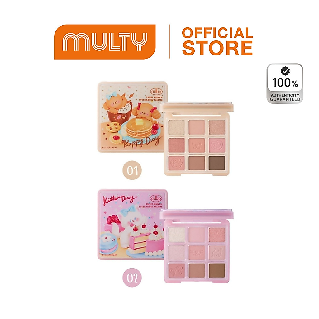Odbo Sweet Munch Eyeshadow Palette 9 g.