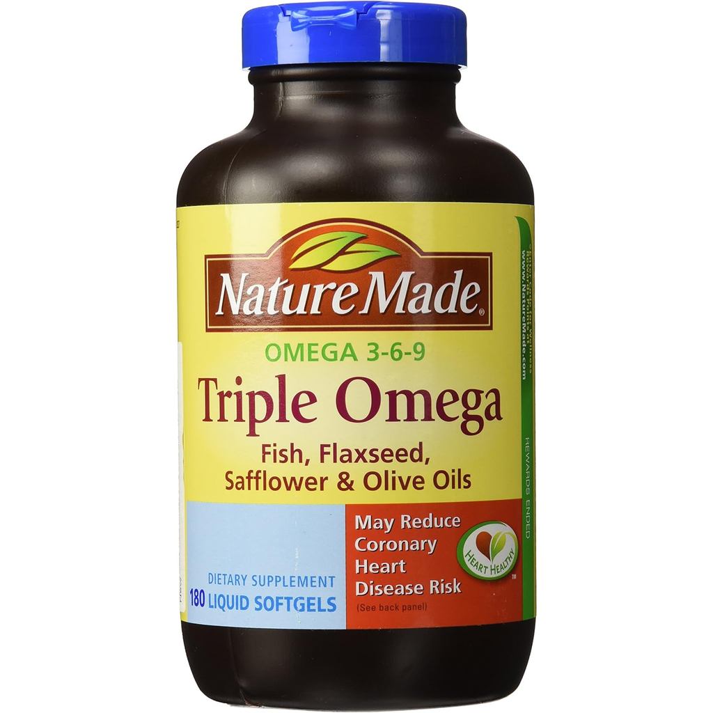 Nature Made Triple Omega 3 6 9 - , Flaxseed, Safflower & O Oils - ซอฟท์เจล