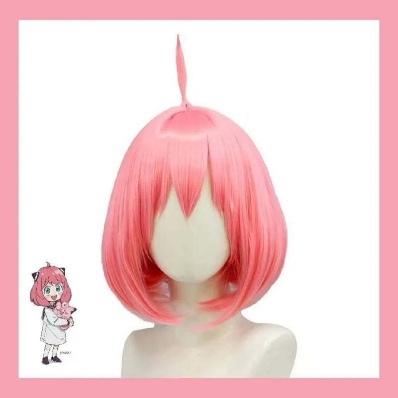Anya Pink Wig Cosplay Wig Rose Net Comic Show jYVy