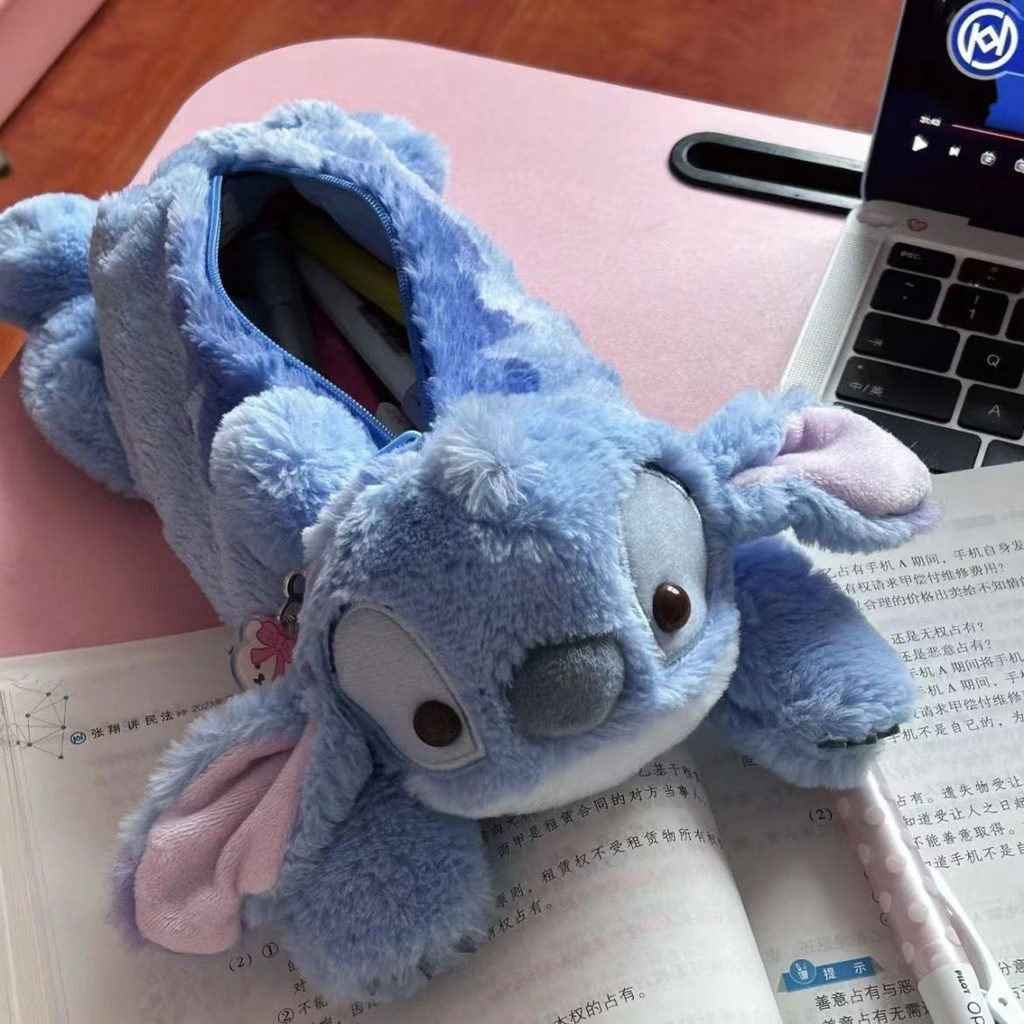 การ์ตูนน่ารัก Lilo & Stitch Plush ดินสอกรณีตุ๊กตา Desktop