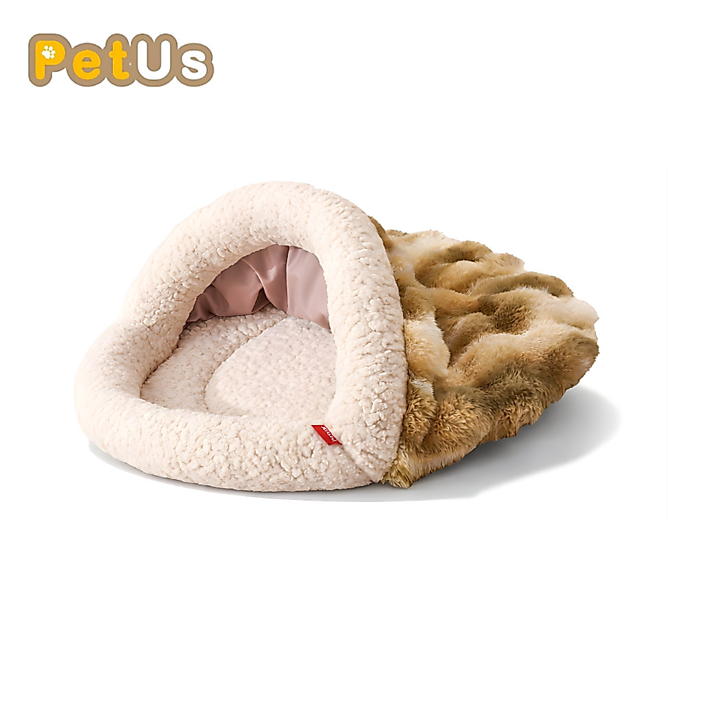 ถุงนอนสัตว์เลี้ยง ที่นอนแมว Pet sleeping bag ดีไซน์ทรงถุง วัสดุนุ่มพิเศษ ลดความเครียด รับน้ำหนักได้สูงสุด 20กก.
