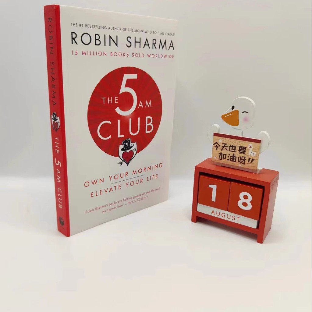 พร้อมสต็อก จัดส่งรวดเร็ว Early Morning 5 Point Club เวอร์ชันภาษาอังกฤษ The 5 AM Club Robin Sherma กร