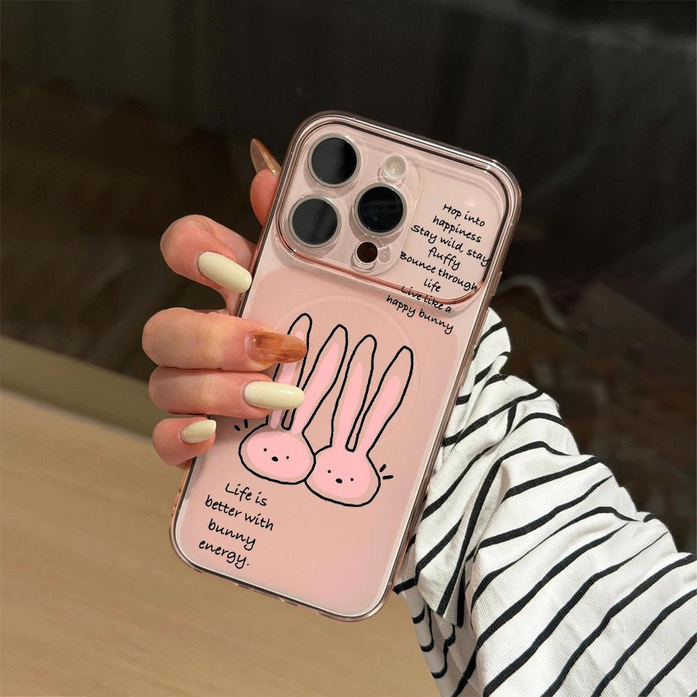Silent Rabbit Dream iPhone 17PRO/16/15pro simple 14/17/13 case 11/12 ใหม่
