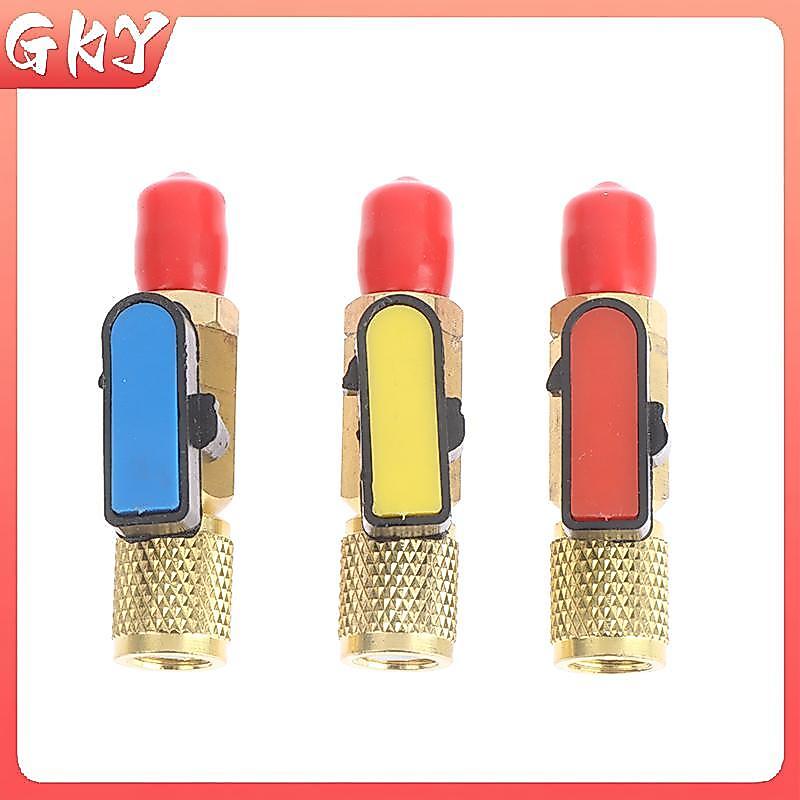 GKY 1/4 "ชายกับ 1/4 "หญิงตรงบอลวาล์วชาร์จท่อ Manifold อุปกรณ์เสริม GKY