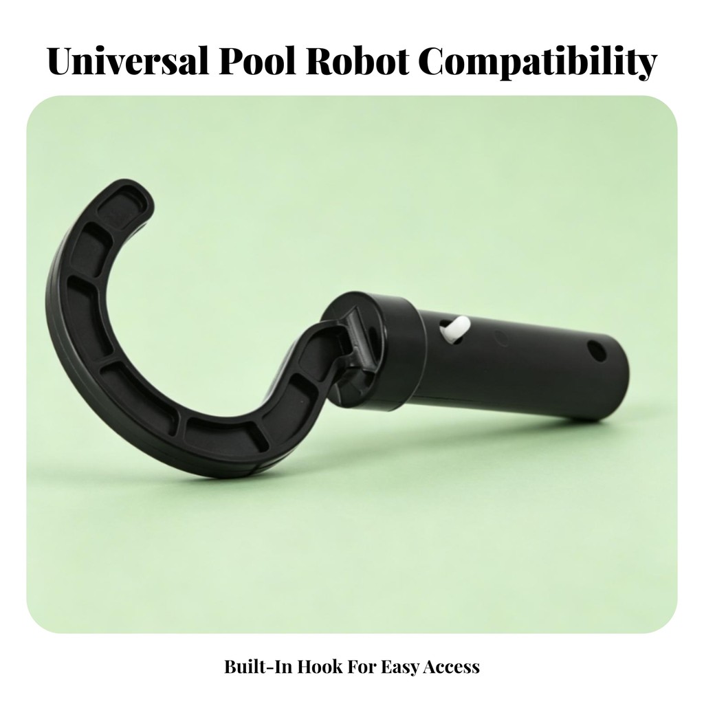 Pool Robot Cleaner Hook สิ่งที่แนบมา Robot Pool Cleaner Hook สีดํา