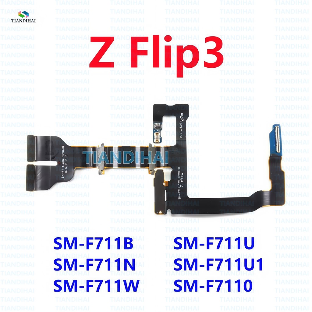 สําหรับ Samsung Galaxy Z Flip3 5G F711B F711U F711U1 F711N F711W F711 เมนบอร์ดหลักเชื่อมต่อ Flex สาย