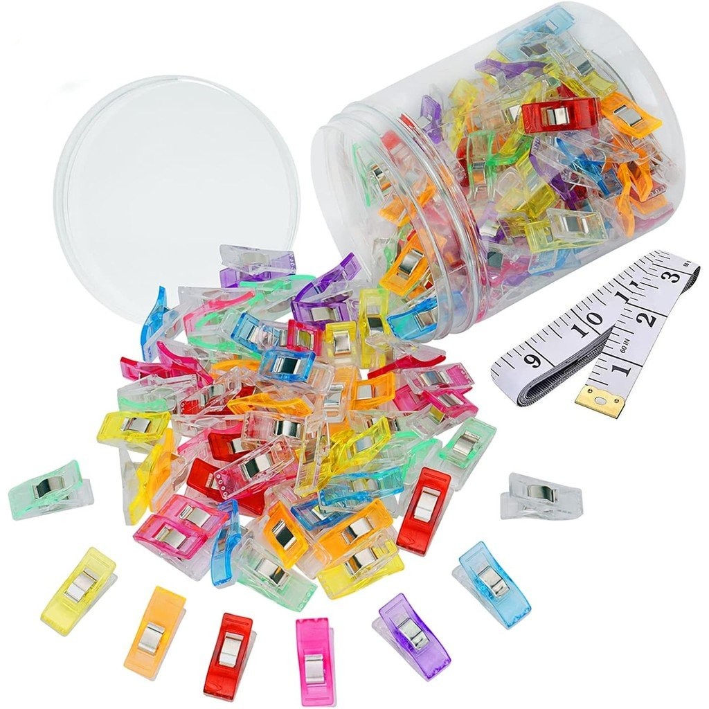 120 PCS Multipurpose Sewing Clips for Fabric, Mini Clips for Sewing, Sewing Fasteners Clips, Multi-C