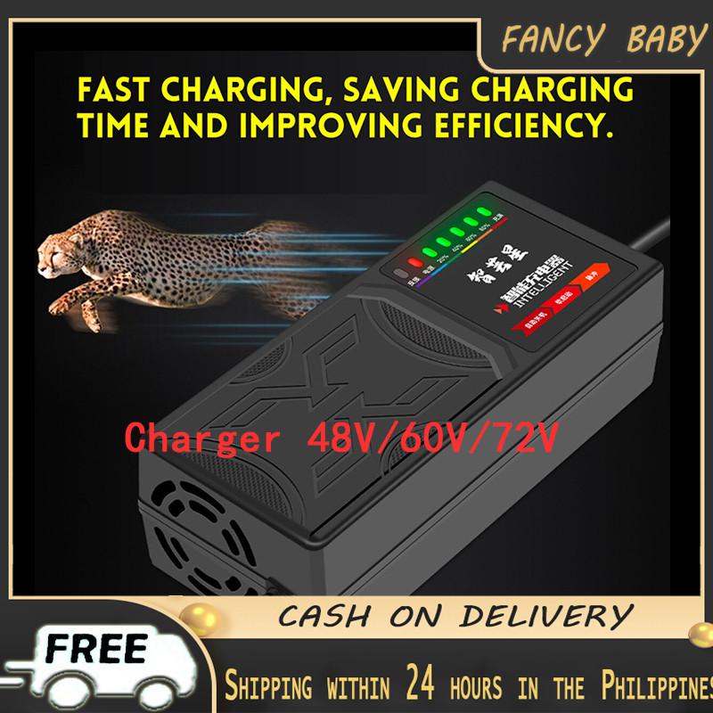 EBike Charger 48v 60v 72v 12ah 20ah สมาร์ท Intelegent แบตเตอรี่อัจฉริยะ Charger ใช้ได้กับ e trike e 