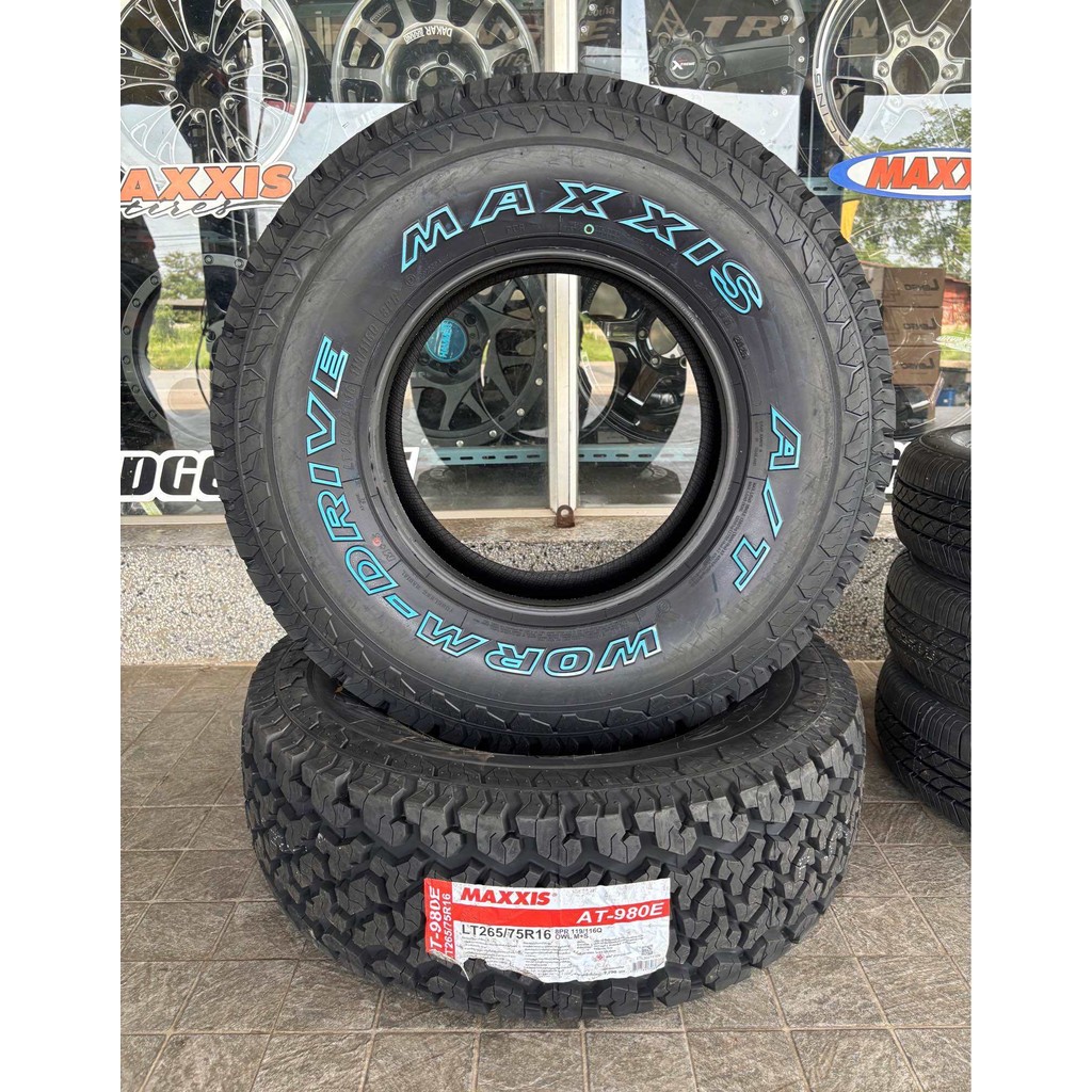 265/75R16 8PR 119/116Q MAXXIS AT980E (พรีเมี่ยม สายลุย) ยางใหม่ปี 25🇹🇭 ราคาโปร2เส้น✅