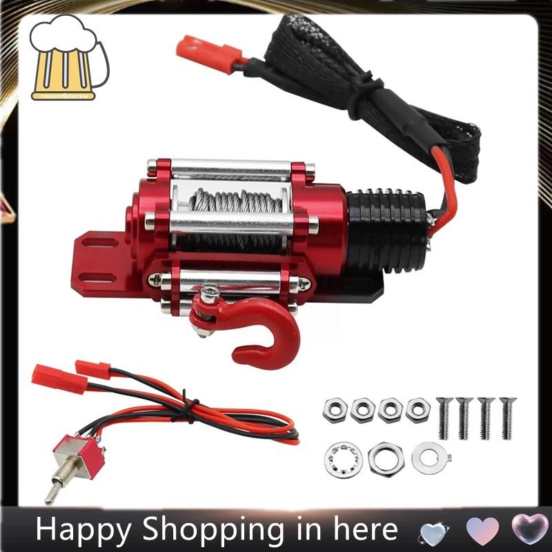 1:10 อัตโนมัติจําลอง Winch RC Crawler รถพร้อมสวิตช์ Winch RC Crawlers อัพเกรดอุปกรณ์เสริม