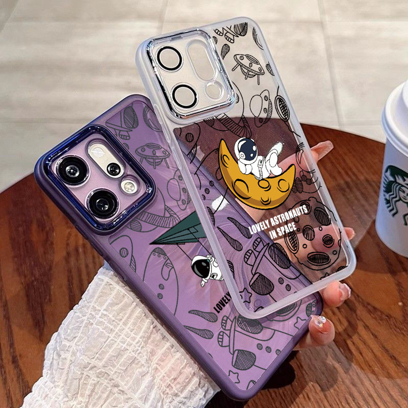 เคสโทรศัพท์สําหรับOPPO Reno 14 14 Pro 14F 13 13 Pro 13F 4G 5GหรูหราโลหะผิวMatte Cover K07-K10