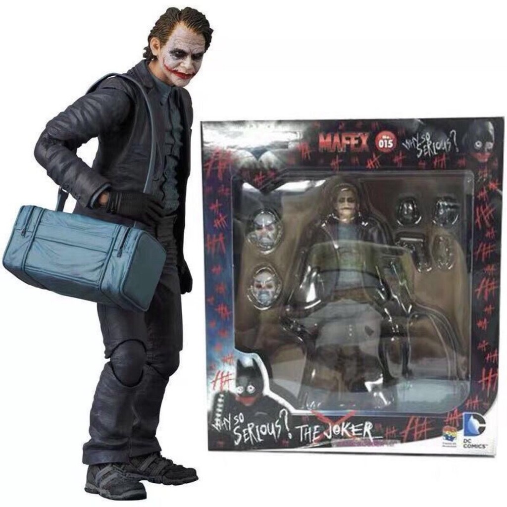 DC ในประเทศ รุ่น MAF015#黑暗骑士 Batman Joker Movable Joker Joker Figure 4.6
