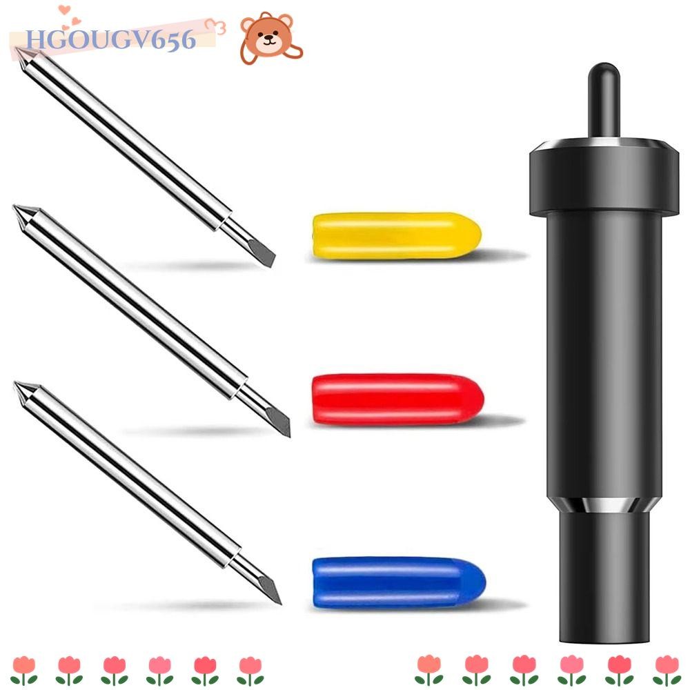 HGOUGVT ใบมีดตัดลึก, ใบมีดพล็อตเตอร์เปลี่ยนโลหะ, Smooth 30 45 60 องศาใบมีดสําหรับ Cricut Explore 3/A