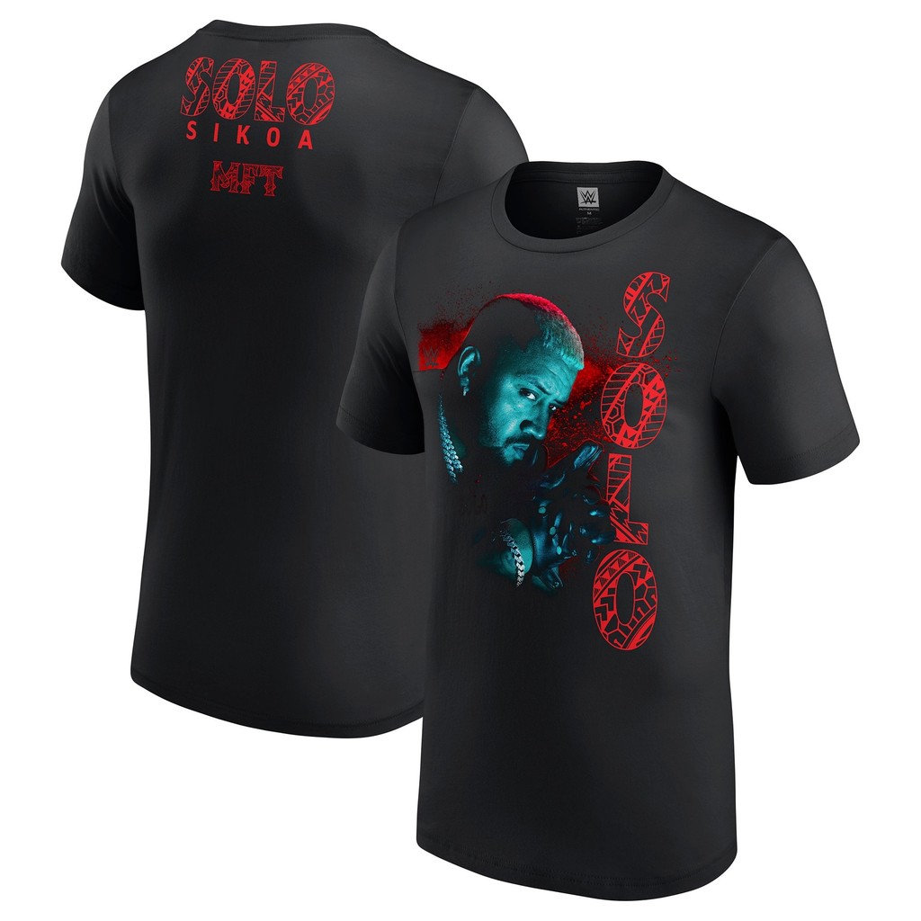 Wwe Mens Black Solo Sikoa Superstar T-Shirt