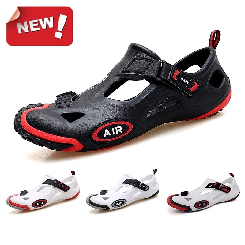 SG รองเท้าเดินป่ากลางแจ้งรองเท้าแตะคู่ Anti Slip ยาง Sole Beach รองเท้ากีฬากันน้ํา Wading Sandal 168