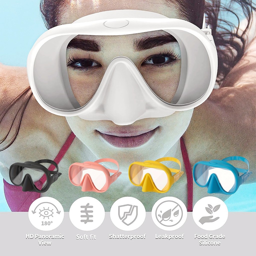 HD professional diving mask for men and women，Free Diving Mask, Breathing Glasses, Diving, New