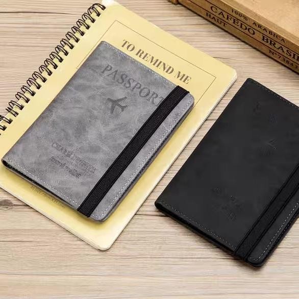 วัสดุหนัง ปกพาสปอร์ต ซองใส่บัตร ซองพาสปอร์ต กระเป๋าพาสปอร์ต มีช่องใส่บัตรและใส่ซิมการ์ด KKHOME - รูปที่ 5