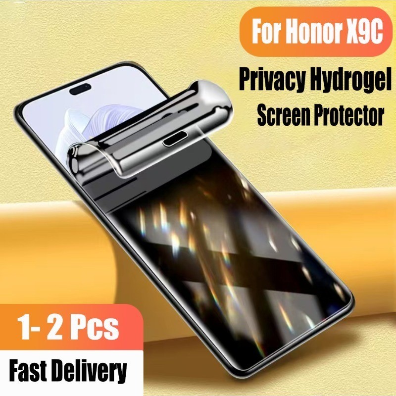 1-2 ชิ้น Honor X9C Soft Privacy Hydrogel ป้องกันหน้าจอสําหรับ Honor X9A X9B 5G Anti-spy ฟิล์มป้องกัน