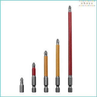 ZHAYA S2 แม่เหล็กแรงสูงสําหรับ Cross ไขควง Bit Hex Handle Non-Slip ไขควง Bit