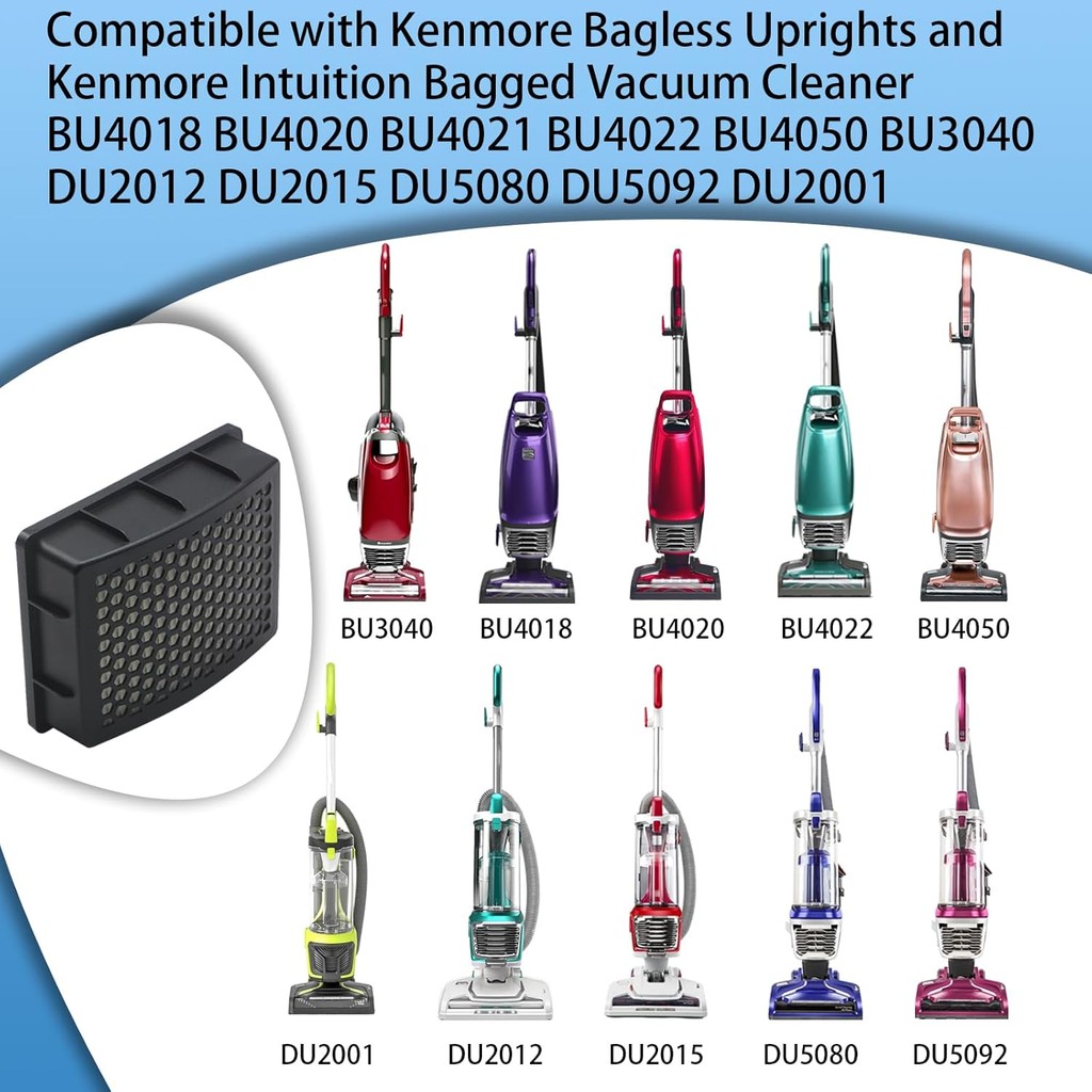2 แพ็ค K3010 HEPA Filter ใช้งานร่วมกับ Kenmore Bagless ตรงและ Kenmore Intuition Bagged เครื่องดูดฝุ่