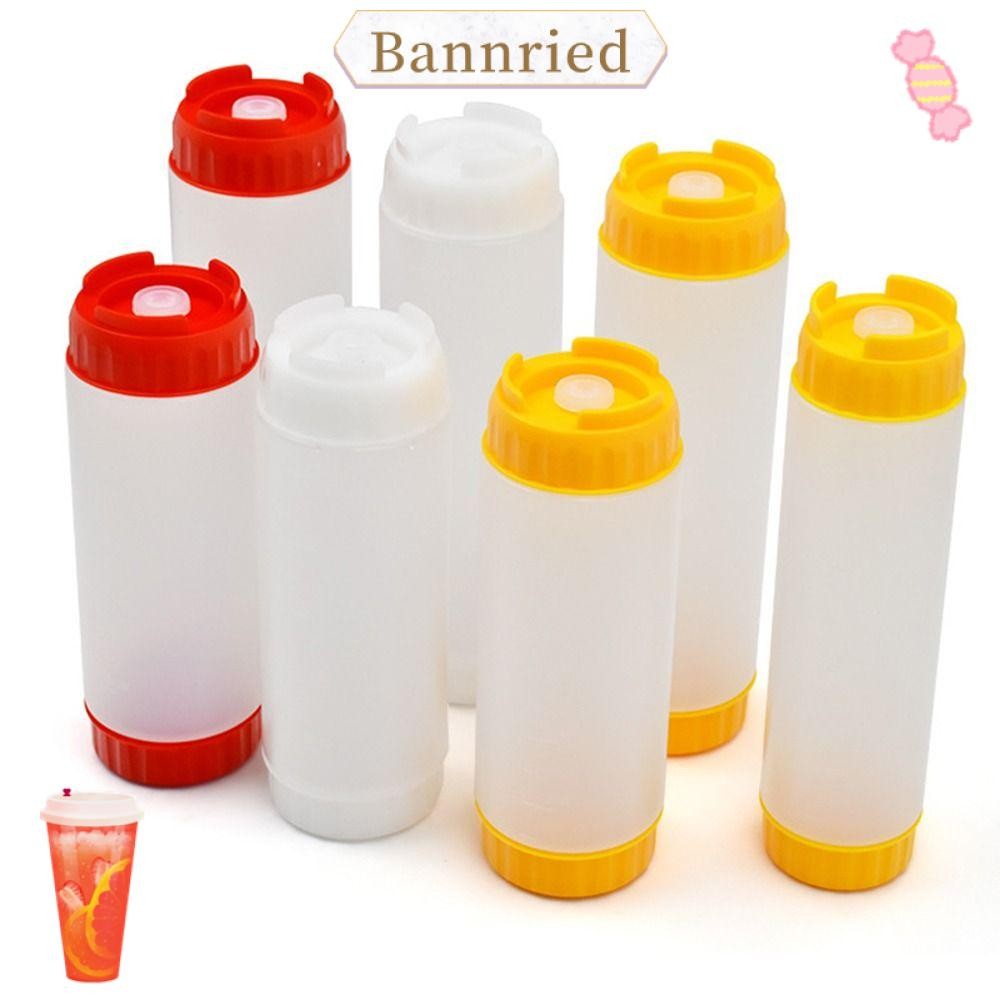 ขวดบีบ BANNRIEDSG ความจุขนาดใหญ่ 16oz 20oz 24oz ขวดซอสบีบ, หัวคู่ใน First Out ขวดสลัดพลาสติกแรกหม้อปิคนิค