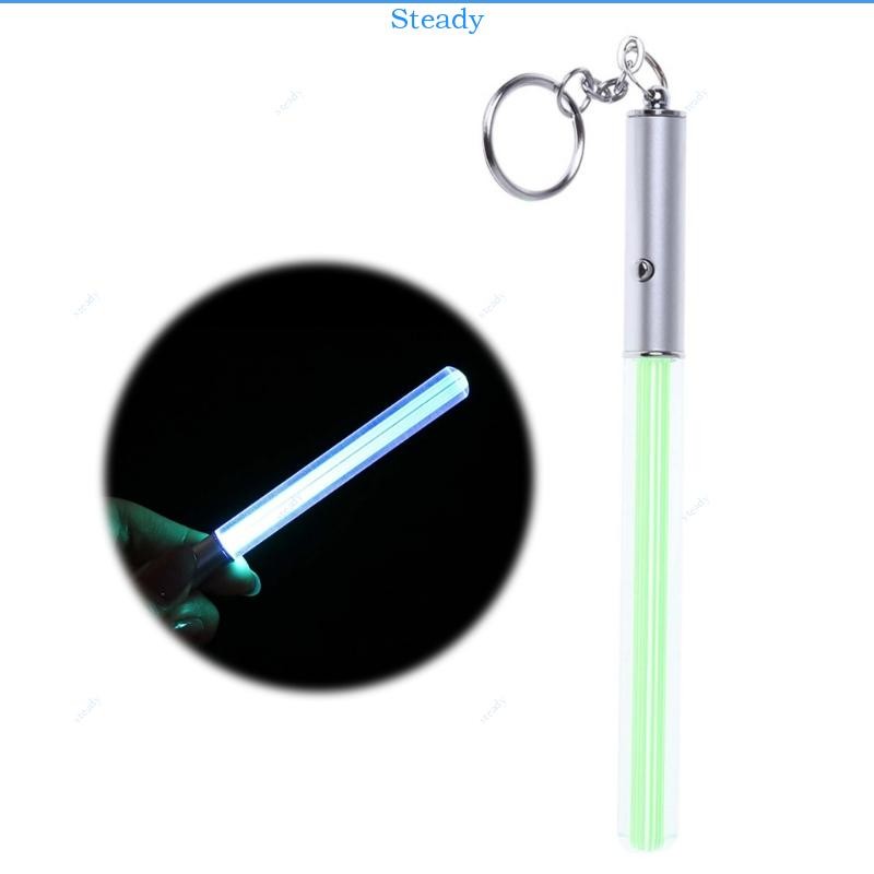 Steady Glow Pen Flash ไฟฉาย Magic Wand Stick Lightsaber LED Light Glow Stick พวงกุญแจ