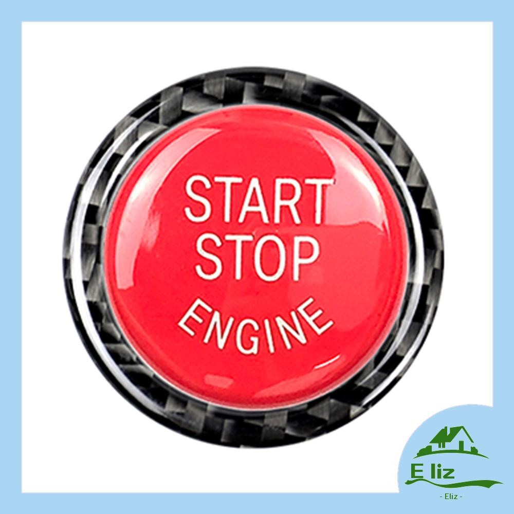 [Elizabeth1.th] ปุ่มหยุดสตาร์ทเครื่องยนต์รถยนต์เปลี่ยนฝาครอบ + สติกเกอร์แหวนสําหรับ BMW 320i E89 Z4 