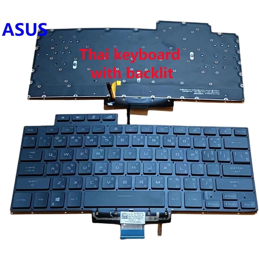 เหมาะสําหรับ Asus Zephyrus ROG 16 G16 ga503 15 gu603 แป้นพิมพ์แล็ปท็อปสีดําพร้อมไฟแบ็คไลท์