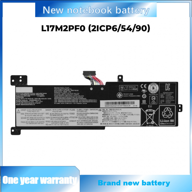 original batteryแบตเตอรี่แล็ปท็อป Lenovo L17M2PF0 (2ICP6/54/90), L17M2PF1, L17M2PF2 เข้ากันได้กับ Le
