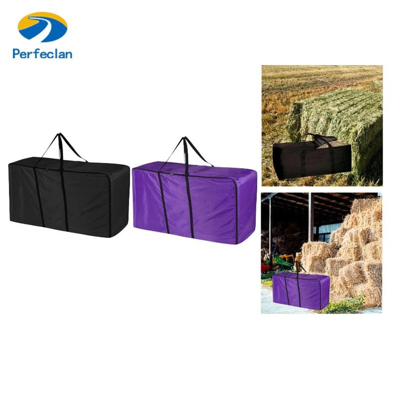 Perfeclan Hay Bale กระเป๋าเก็บอเนกประสงค์ผ้า Oxford พับได้พับได้ปศุสัตว์ Hay Bale กระเป๋า Hay Bale ก
