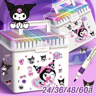 ปากกาอะคริลิค 24/36/48/60สี ชุดปากกาพู่กันอะคริลิค กันน้ำ หม…