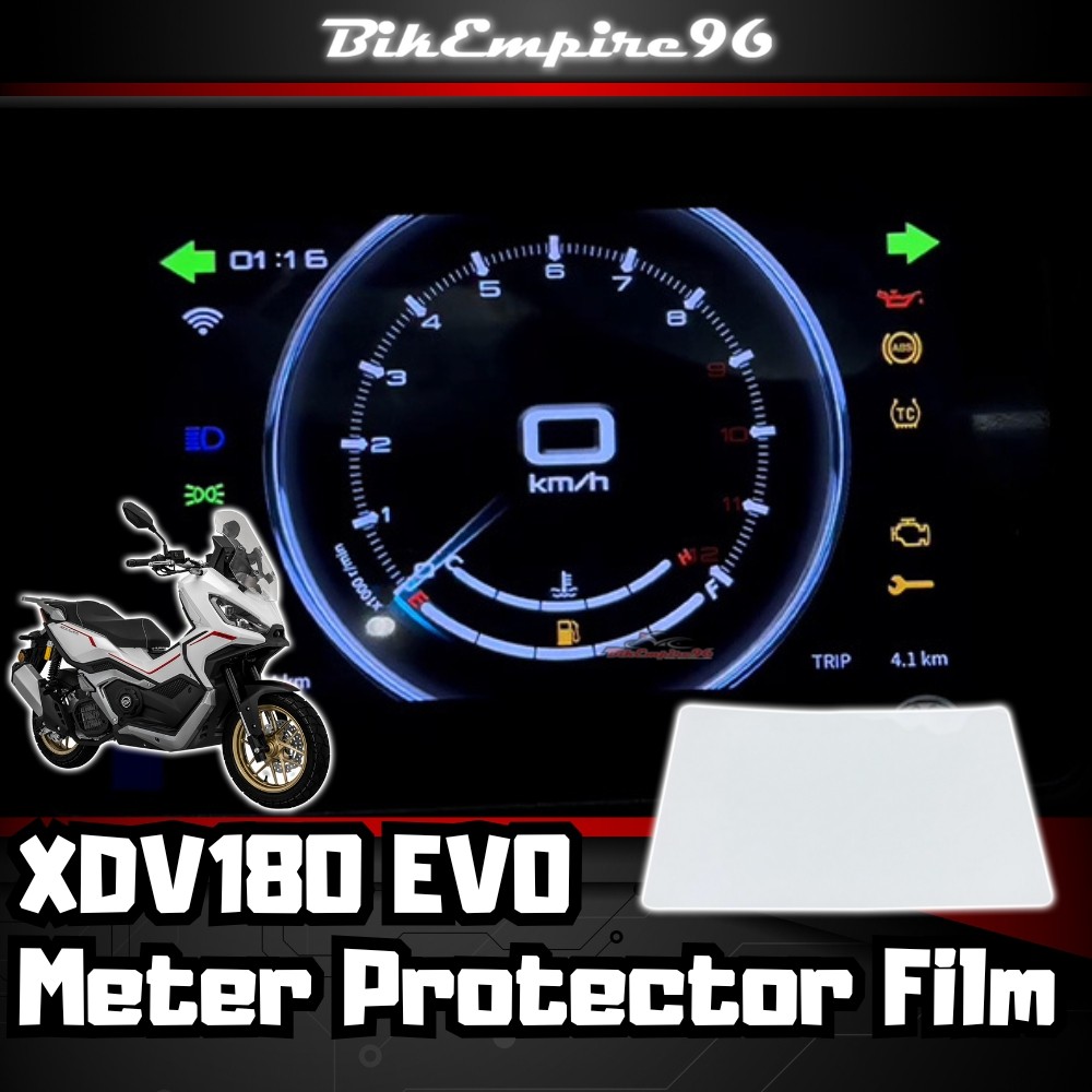 XDV180 Evo เมตรฟิล์มเมตรป้องกันฟิล์มโปร่งใส TPU ฟิล์มเมตรปกป้อง Cluster Anti Scratch Keeway XDV180 E