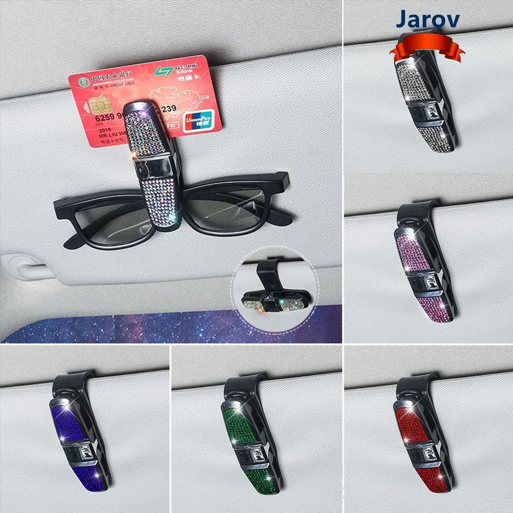 JAROV พวงมาลัยติดรถยนต์ตกแต่งด้วยคริส탈 ใช้ได้หลายอย่าง เช่น ใส่บัตรและตั๋ว