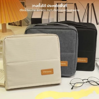 shimanto กระเป๋าดินสอ กระเป๋าอเนกประสงค์ ขนาดใหญ่ ความจุเยอะ กระเป๋าเครื่องสำอาง แบ่งสัดส่วนหลายช่อง แบบพกพา