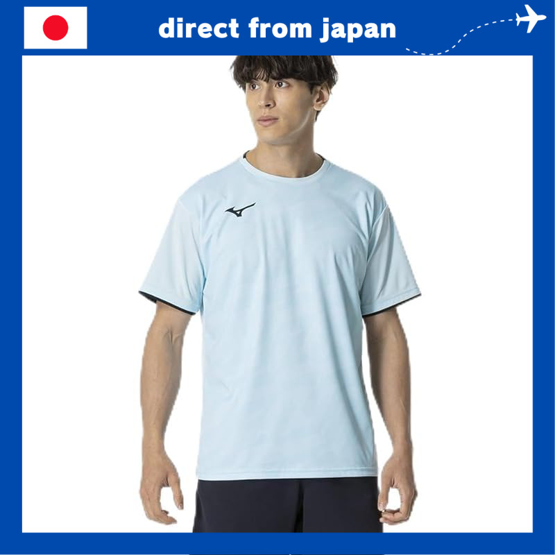 MIZUNO Unisex Tennis and Badminton Game Shirt Short Sleeve - Quick-Dry, Dynamaotion Fit, Japan Badmi