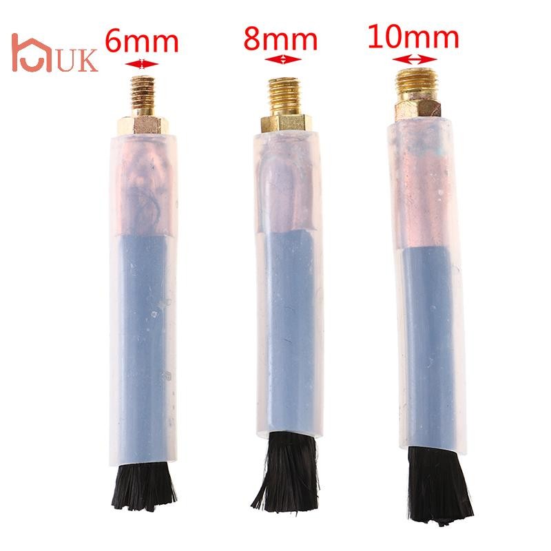 UK แปรงเชื่อมหัวทองแดงสําหรับเครื่องขัดทําความสะอาดตะเข็บเชื่อม M6/M8/M10 TH