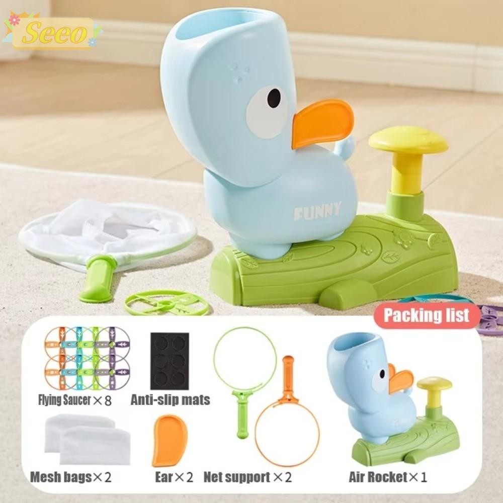 SEEO Flying Air Disc Launcher, Flying Disc Air Disc Disc Disc Flying Game, Interactive Flying Game S