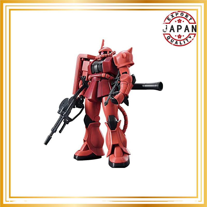 BANDAI SPIRITS HGUC Mobile Suit Gundam Char's Customized Zaku II 1/144 Scale Color-Coded Plastic Mod