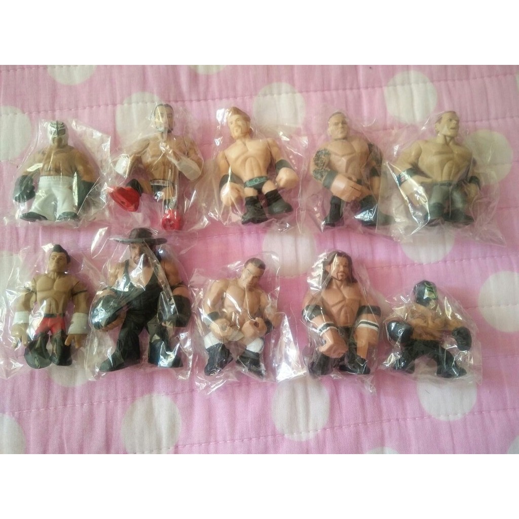 โมเดล 3d โมเดล WWE American Professional Wrestling Handle Model Doll 10รุ่น Q Gladiator ของเล่นนักมวยปล้ำการตกแต่งตุ๊กตา