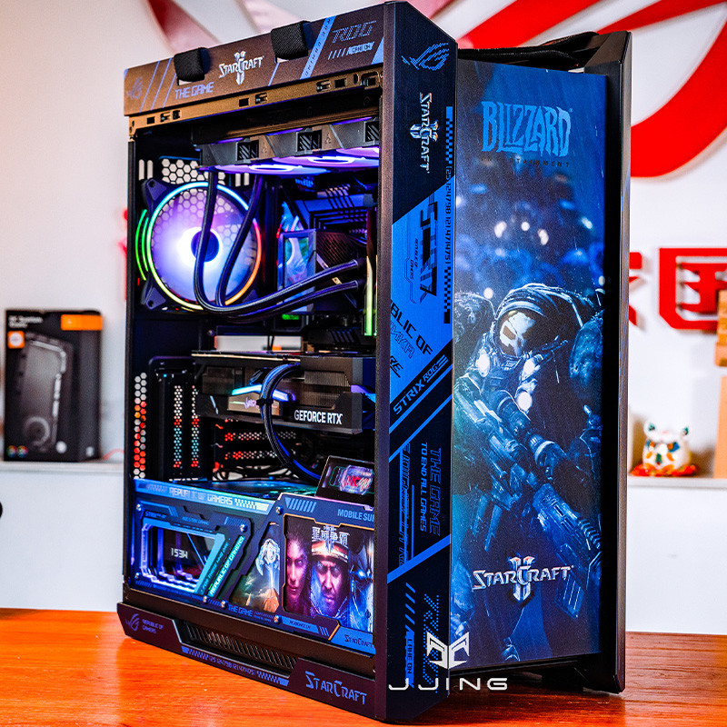 DDG Asus ROG Family Bucket เกมสําหรับเล่นเกมคอมพิวเตอร์ Water Cooling Host 13900KS/4070TI/4080/4090