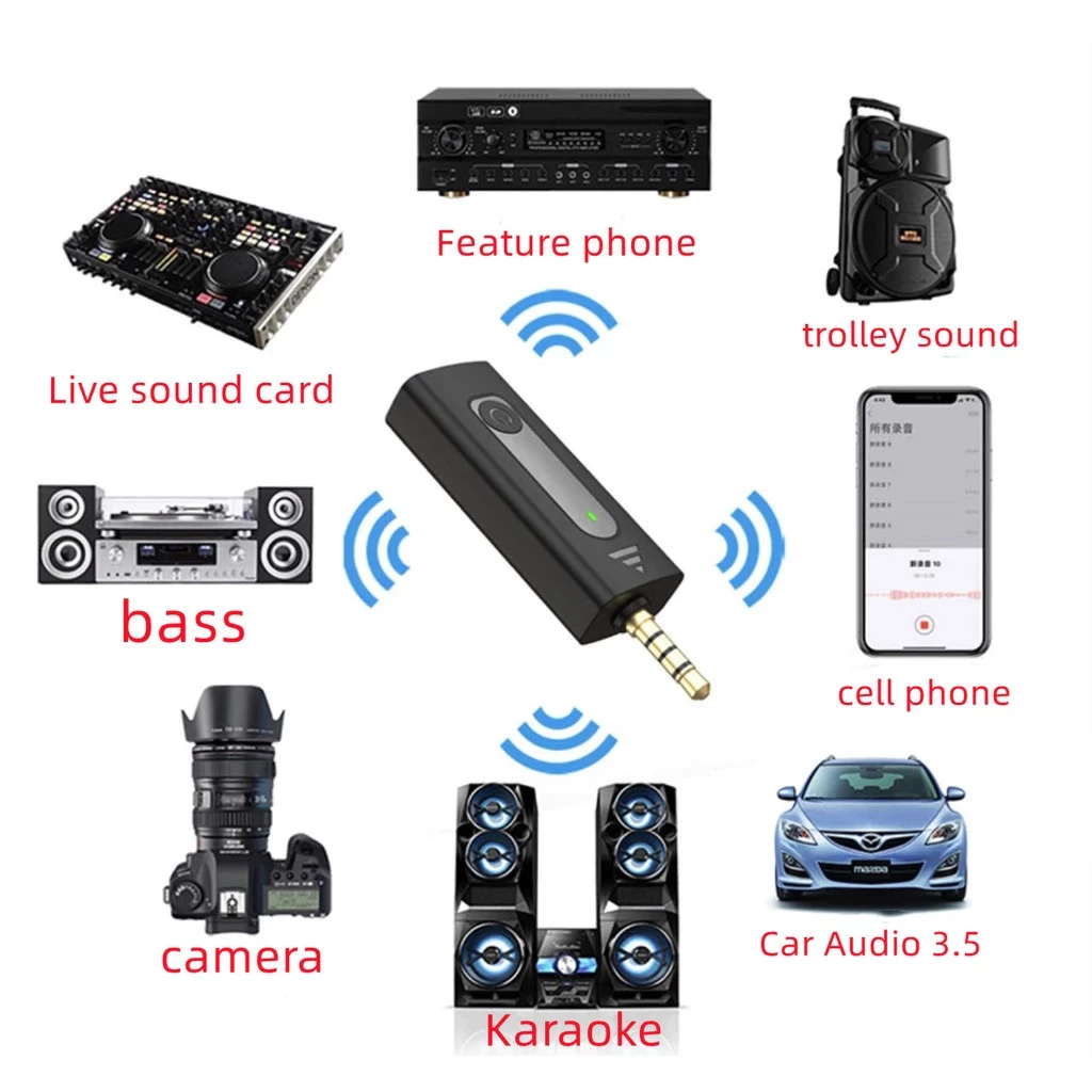 🔥K35 Wireless Microphone รุ่น3.5 ไมค์ไร้สาย ไมโครโฟนไร้สาย สมาร์ทโฟนลำโพง ไมค์ไลฟ์สด หนีบปกเสื้อ thumbnail 5