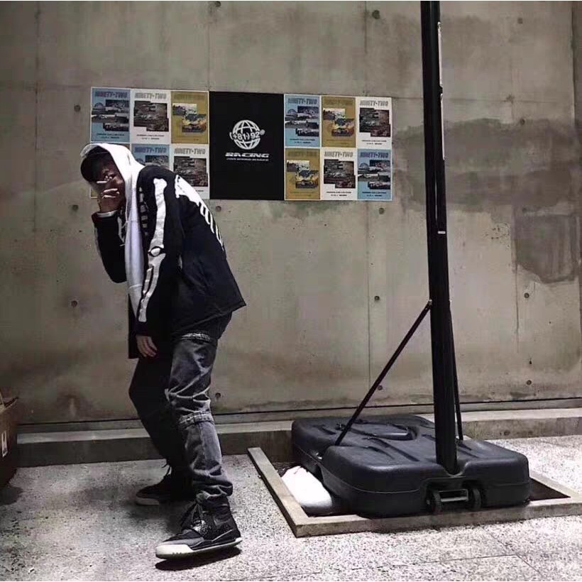 LMYER Kapital ซี่โครงสีดําเสื้อสเวตเตอร์ถักญี่ปุ่นทําลายหลวมลัทธิเต๋า Robe