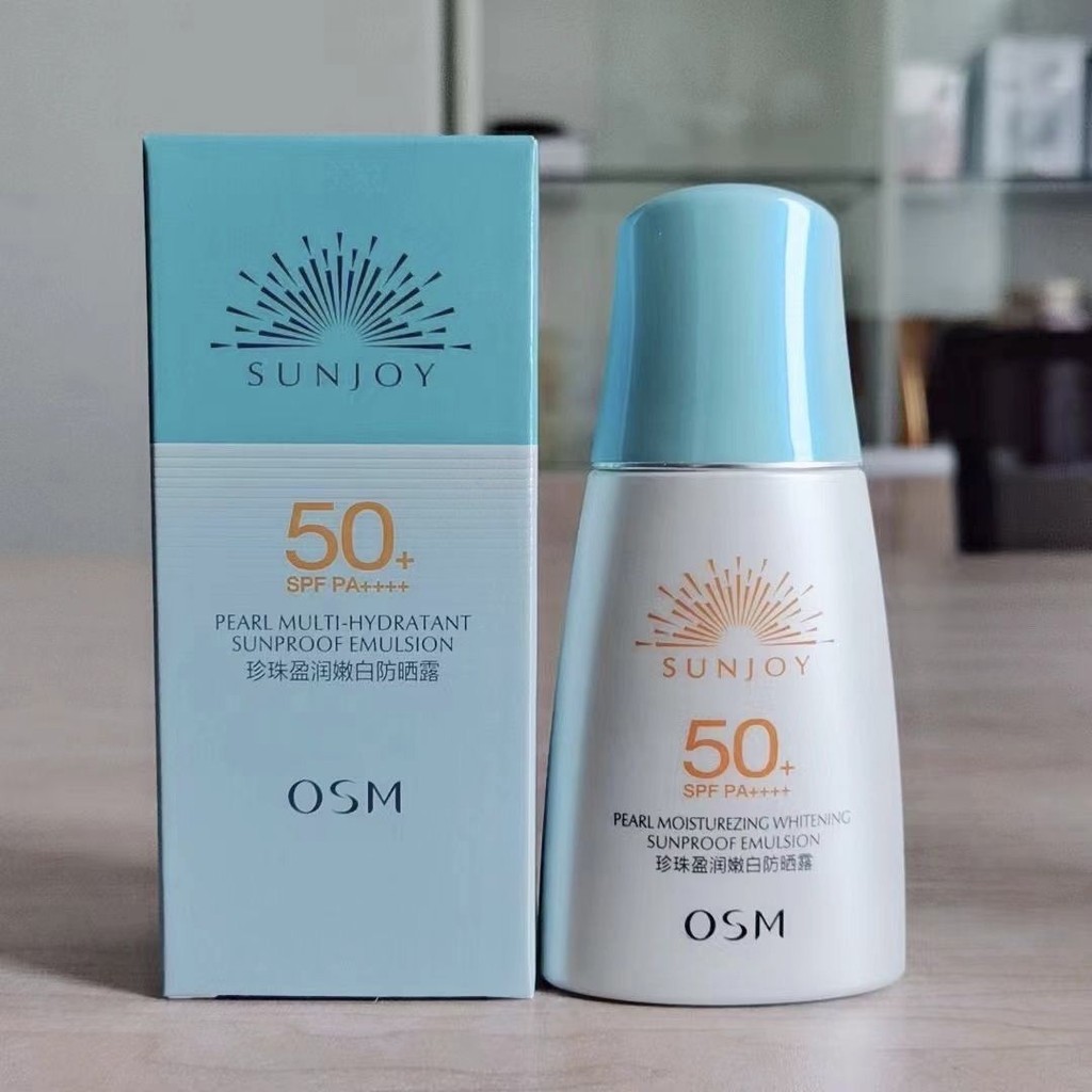Oushiman Pearl Moisturizing Whitening Sunscreen Lotion SPF50 กันน้ํา Sweatproof กลางแจ้งทั้งร่างกายส