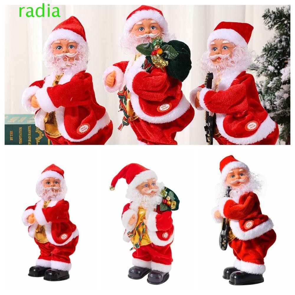 RADIANTZAP Twerk Santa Claus, บันไดปีนเขา Dance Tree ซานตาคลอสไฟฟ้า, ของเล่นตุ๊กตาเด็กร่มชูชีพเชือกป