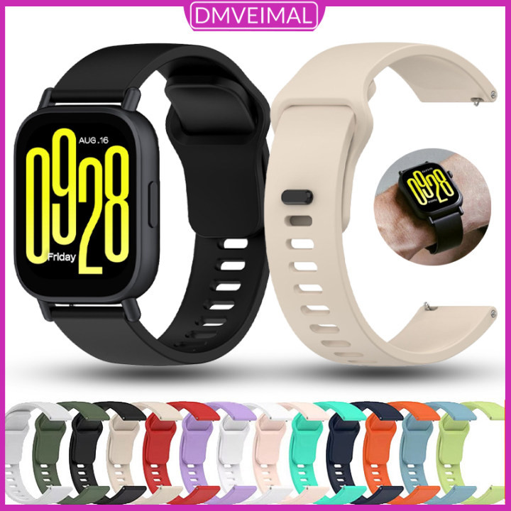 สายรัดยางซิลิโคน22มม. for Redmi Watch 5 Active/Mi Watch 5 Lite สายข้อมือกีฬากันน้ำ for Smartwatch Huawei/Samsung/Aolon