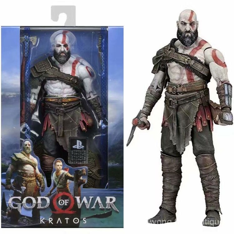 [จัดส่งในวันเดียวกัน] NECA God of War 4 Kratos Kratos God of War 2018 Boxed Movable Figure Model TNA