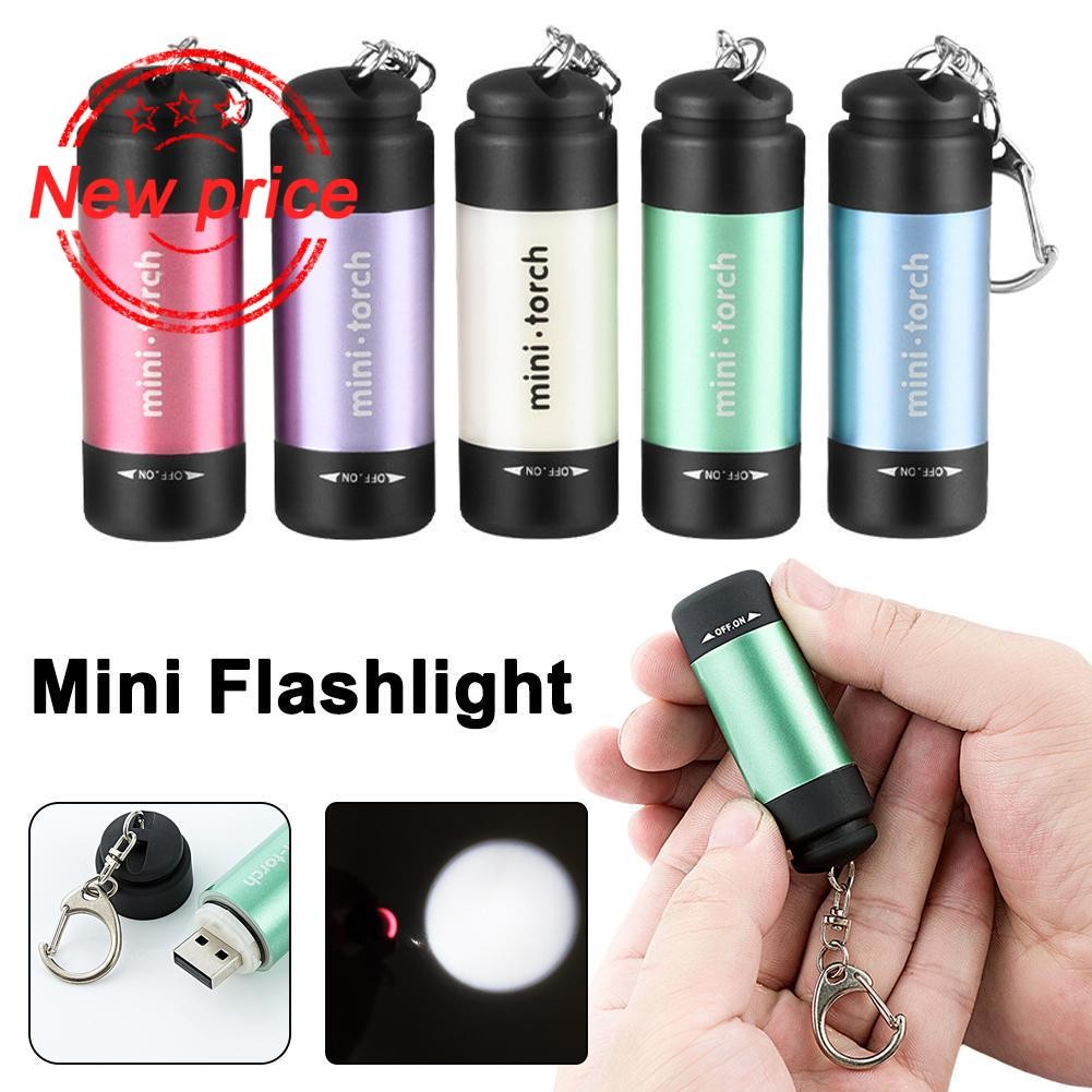 ไฟฉายพวงกุญแจขนาดเล็ก Led สว่างเป็นพิเศษ Usb ชาร์จ N7d9